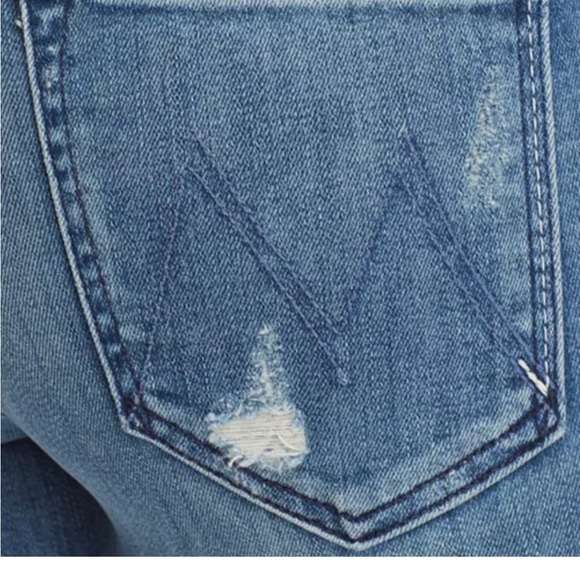 MOTHER Denim The Looker Skinny Jeans in Graffiti Girl, Size 25 - Picture 4 of 15